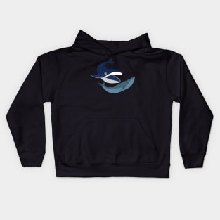 Blue Whales Kids Hoodie